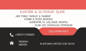 Erdemli tesisatcisi